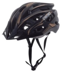 Casca ciclisti MTB Awina, marime L (58 cm-61 cm), culoare nergru/auriu Cod:AWR0465
