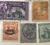 Timbre Interbelica TMB1RAR Exotice 5 bucati