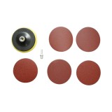 Set slefuire 125 mm Velcro cu 5 discuri abrazive si adaptor M14 Breckner