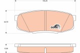 TRW GDB3491 COTEC set placute frana,frana disc