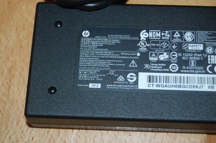 Incarcator laptor / docking station HP 19.5V 6.15A 120W HSTNN-CA/DA25 mufa 7.4*5