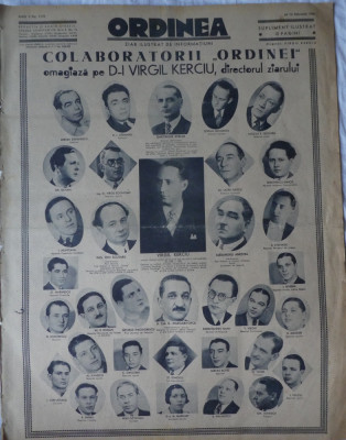 Ziarul Ordinea, februarie 1936, supliment ilustrat, 12 pagini foto