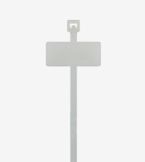Set 100 bucati colier plastic 100x2.5mm cu eticheta, placa de marcaj 25,4A 8 mm plastic alb 8,1 kg Cobra 1600