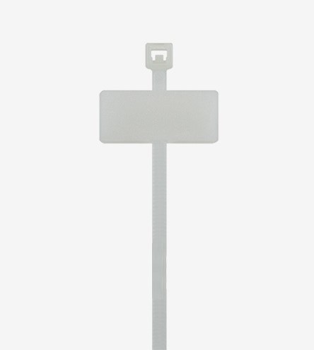 Set 100 bucati colier plastic 100x2.5mm cu eticheta, placa de marcaj 25,4A 8 mm plastic alb 8,1 kg Cobra 1600