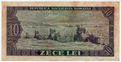 Bancnotă 10 lei NECIRCULATĂ - Republica Socialistă Rom&amp;acirc;nia, 1966 foto