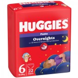 Scutece-chilotel de noapte Overnight Pants Nr. 6, 15-25kg, 22 bucati, Huggies