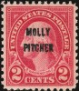 SUA 1928 - Supratipar Molly Pitcher pe Washington, neuzat