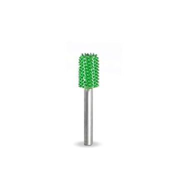 Biax sculptura lemn SABURR - Cap cilindric 6,4 mm fața activă, Granulatie Saburr ASPRA - VERDE foto