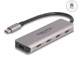 HUB USB 3.2 type C la 4 x USB type C + alimentare, Delock 64238