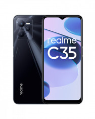 Telefon mobil REALME C35 128GB 4GB RAM Dual SIM 4G Glowing Black foto