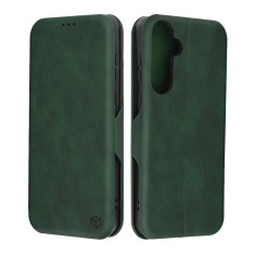 Husa tip carte pentru samsung galaxy a35 5g, techsuit, inchidere magnetica, green foto