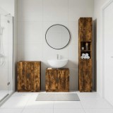 Cumpara ieftin Set de cabinet pentru baie cu 3 piese UTRECHT Stejar fumuriu