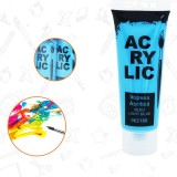 Vopsea Acrilica Blue 75ml Idei - Lemn, Panza, Carton, Ceramica, Metal, Sticla - Uscare Rapida, Pigmenti Puternici