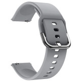 Curea silicon compatibila Galaxy Watch 6|Watch 5|Watch 4|Huawei Watch GT 3 42mm|GT 3 Pro 43mm|GT 2 42mm, Shark Gray