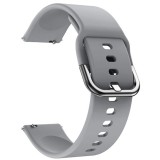 Curea silicon, compatibila Garmin Vivomove HR, telescoape Quick Release, Shark Gray