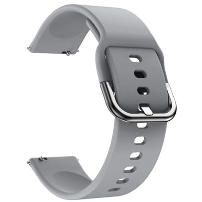 Curea din silicon compatibila cu LG G Watch Urbane W150, Telescoape QR, 22mm, Shark Gray foto