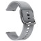 Curea din silicon compatibila cu Samsung Gear 2 Neo, Telescoape QR, 22mm, Shark Gray