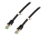 Patch cord S/FTP Cat 6a, RJ45, 7.5m, litat, cu ecranare dublă