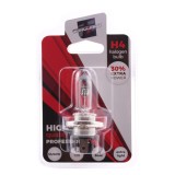 Bec Halogen H4 12V 55W Carguard +30% Intensitate Luminoasa, Sticla Quartz, Auto