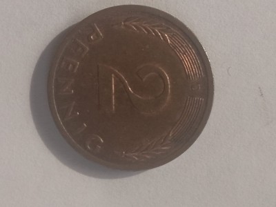 2 pfenning 1974 D foto