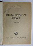 ISTORIA LITERATURII ROMANE de. D. MURARASU