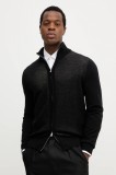 BOSS cardigan din l&acirc;nă culoarea negru, 50543153