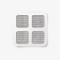 Plasture plasa de tantari - 10 x 10 cm - negru- 4 buc/pachet Best CarHome