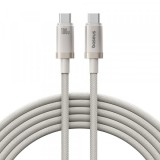 Cablu Date si Incarcare USB-C - USB-C Baseus Titanium, 100W, 2m, Auriu P10378100G21-01