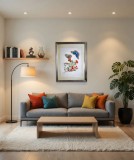 Tablou, Gravură autentica colorata manual , editie dupa Maria Sybilla Merian (1647-1717)