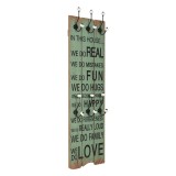 Cumpara ieftin Cuier de perete cu 6 carlige, 120x40 cm, HAPPY LOVE