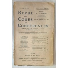 REVUE DES COURS ET CONFERENCES , No. 13 , 15 JUIN 1931