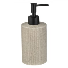 Dozator Săpun Lichid, Model Dungi Reliefate, Capacitate 350ml, Bej