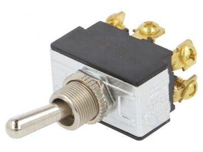 Comutator basculant DPDT ON-OFF-ON 21A 14VDC foto