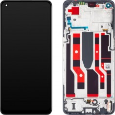 Display cu Touchscreen Oppo Reno8 Lite / Reno7 Lite / Reno7 Z 5G, cu Rama, Negru, Service Pack 4130035 foto