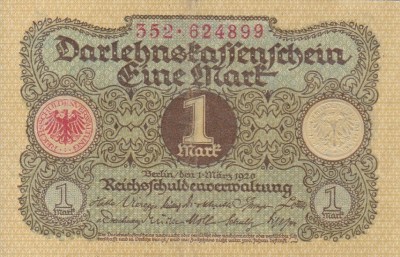 GERMANIA 1 marca 1920 XF+!!! foto