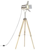 VidaXL Lampă de podea cu trepied, 140 cm, lemn masiv de mango