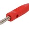 Mufă Banană 4mm Roșie 16A 50VDC Pe Cablu 2.5mm&sup2;
