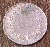 C50 - Moneda foarte veche - Elvetia - 20 rappen - 2019