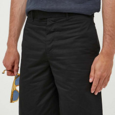 AllSaints pantaloni scurti de baie barbati, culoarea negru, neted