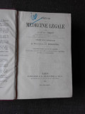 TRATAT DE MEDICINA LEGALA - CH.VIBERT (CARTE IN LIMBA FRANCEZA, PRECIS DE MEDECINE LEGALE )