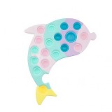 Jucarie senzoriala antistres, simple dimple, delfin, macarons,flippy