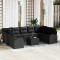 vidaXL Set de canapele pentru grădină 10 pcs Negru Rattan poli 3346213