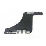 Pieptan Sablon Barba si Mustata Embeauty, Negru, Ghid Stilizare Perfecta