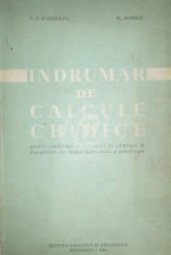 Indrumar de calcule chimice pentru candidatii la concursul de admitere in Facultatile de chimie industriala si metalurgie foto