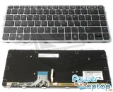 Tastatura HP Gri EliteBook 1040 G2 rama iluminata backlit, EliteBook Folio 1040 G1 rama iluminata backlit