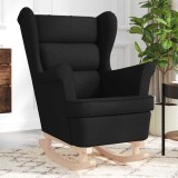 Gossi scaun balansoar, negru, 74x90x102 cm, material textil