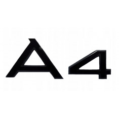 Emblemă A4 Emblemă Logo-ul Audi A4 Negru REAR SPORT