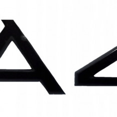 Emblemă A4 Emblemă Logo-ul Audi A4 Negru REAR SPORT