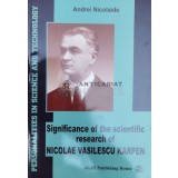 Significance of the Scientific Research of Nicolae Vasilescu Karpen - 2006 - Andrei Nicolaide (@A108)