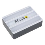 Mini caseta luminoasa, magnet de perete si frigider cu Litere 10 LED-uri, lumina reglabila, mesaj editabil, agatare in diverse locuri din casa, rulota